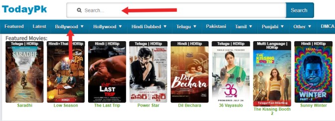 Todaypk - Download HD Telugu, Tamil, Bollywood, Hindi Movies