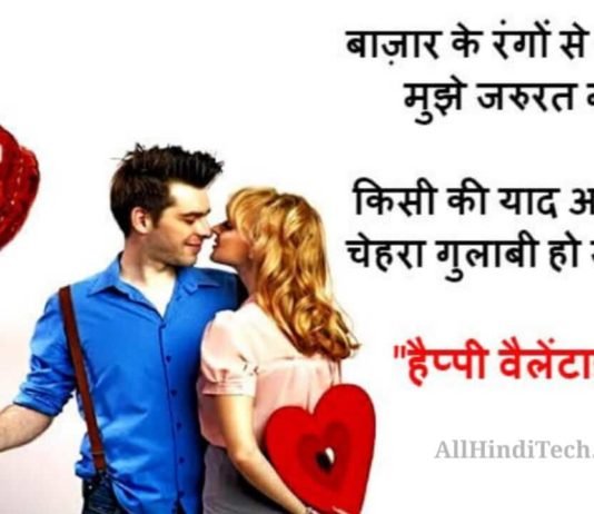 Valentine Day Shayari in Hindi For Girlfriend And Boyfriend